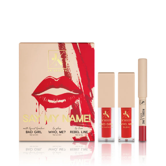 XMAS SET Say My Name! - mini make up red set & $LASH! - volume & curl mascara 8ml