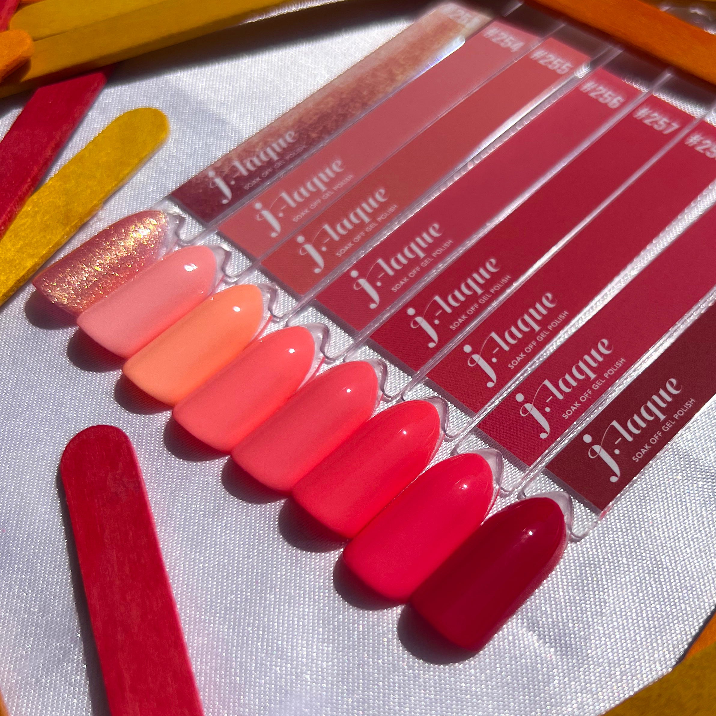 J-LAQUE #256 - "All Coral" - 10ml