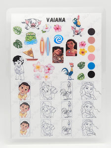 DIY Sticker Board - Vaiana