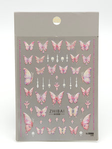 Nail Stickers - Butterflies no3