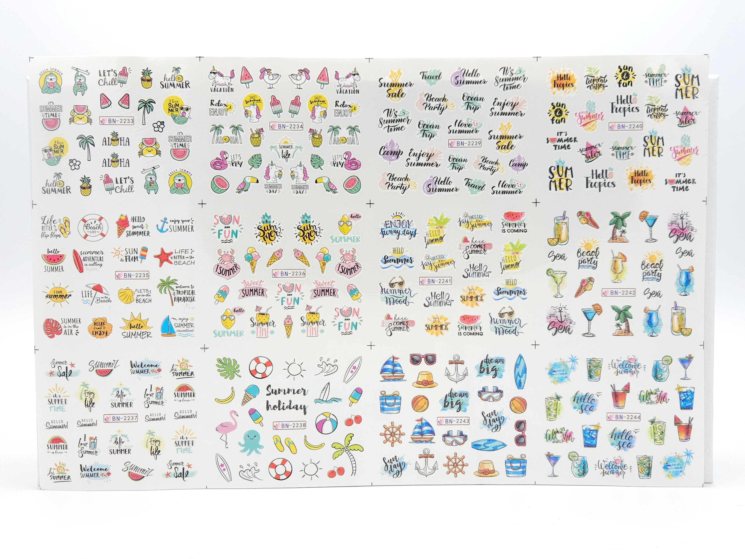 Nail Stickers - Summer No3