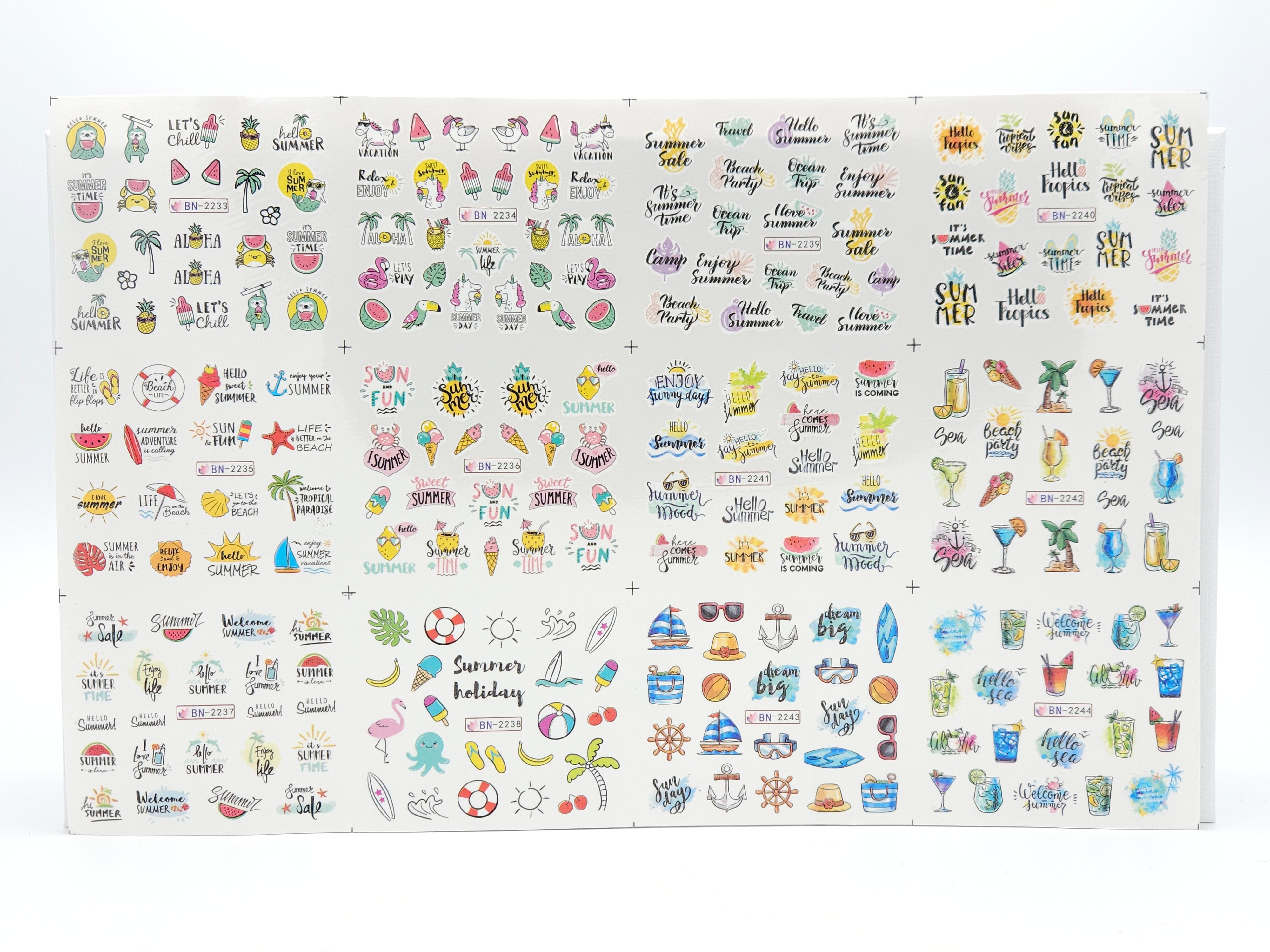 Nail Stickers - Summer No3