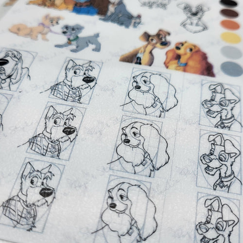 DIY Sticker Board - La Belle Et Le Clochard