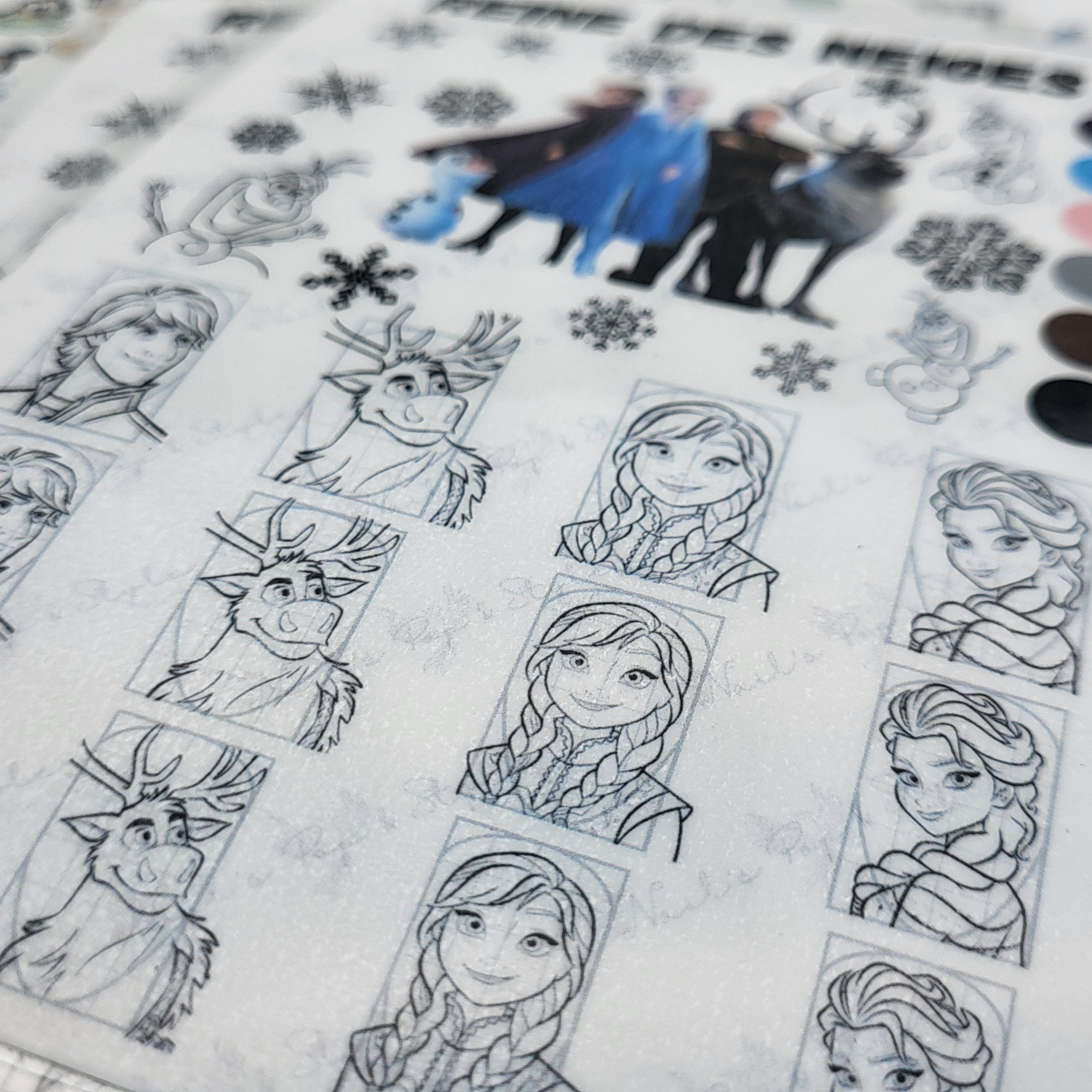 DIY Sticker Board - Reine Des Neiges