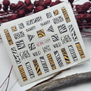 Nail Stickers - Stay Wild No2