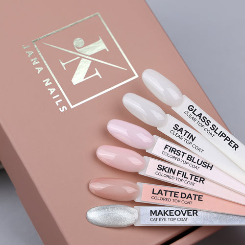Colored Top Coat Box - 5 pcs + 1 Top Coat GRATIS