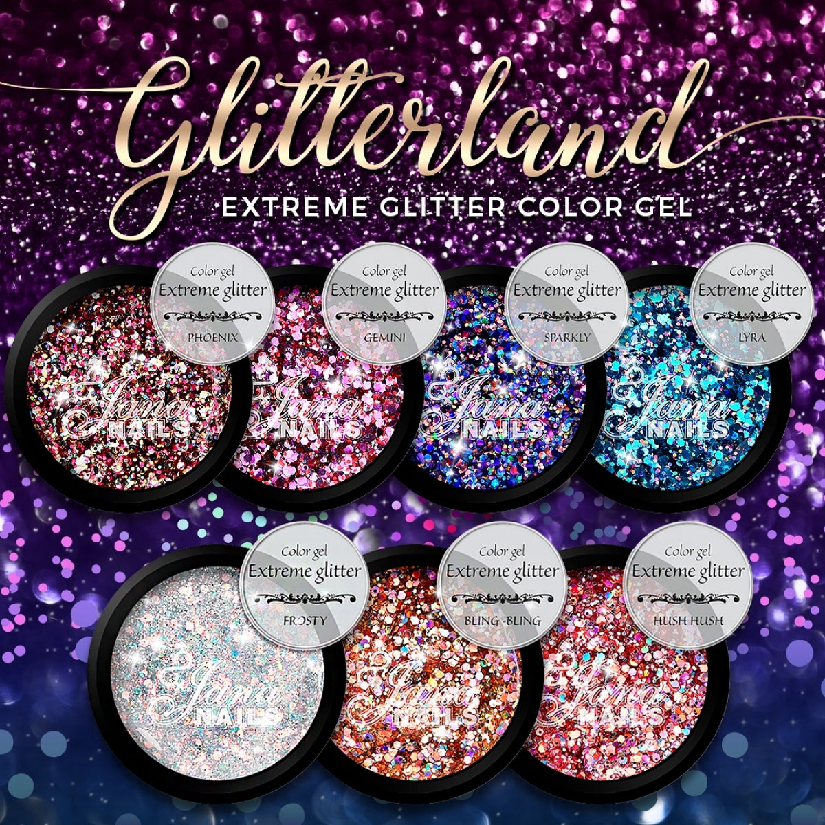 Color Gel Extreme Glitter - Frosty - 5ml