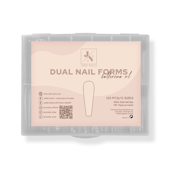 Dual nail form - Ballerina XL 120 pcs