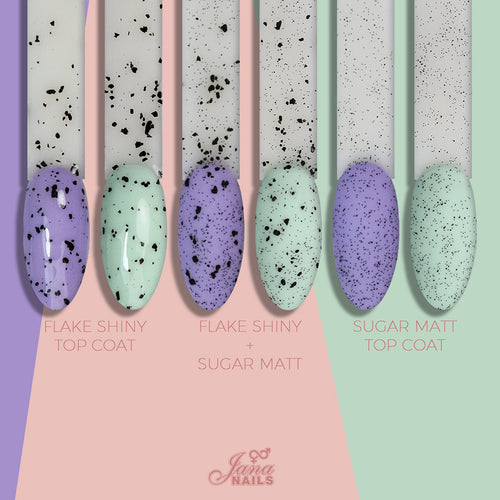 "Flake" Top Coat / Shiny - 10ml