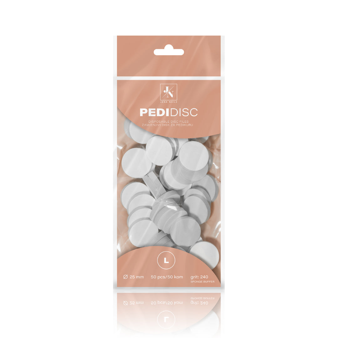 PediDisc disposable discs L #240 grit sponge buffer - 50 pcs
