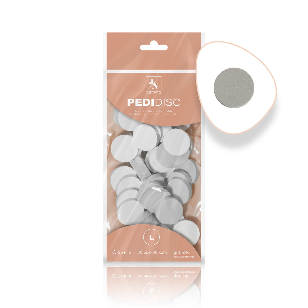 PediDisc disposable discs L #240 grit sponge buffer - 50 pcs