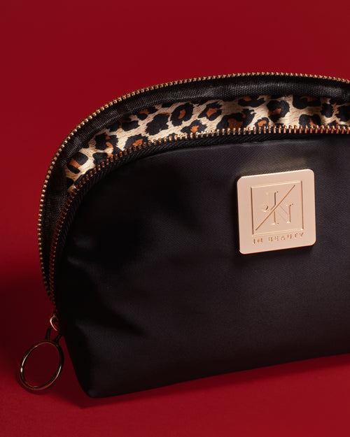 JN Beauty Everyday Leo Makeup Bag mit Leo-Innenfutter und Reißverschluss
