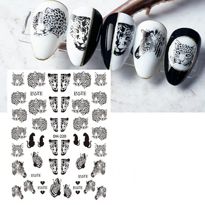 Nail Stickers - Black & White No1