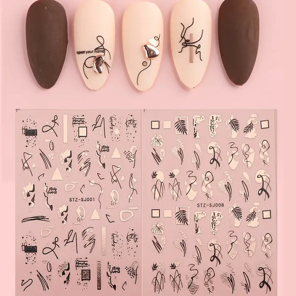 Nail Stickers - Roségold No1