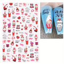 Nail Stickers - Valentine No2