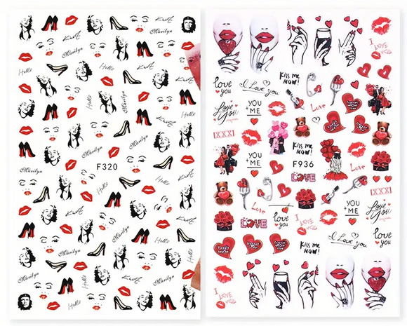 Nail Stickers - Valentine No3