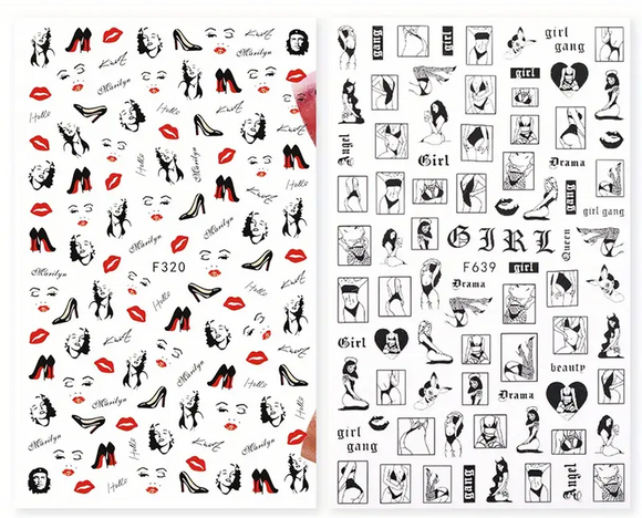 Nail Stickers - Valentine No4