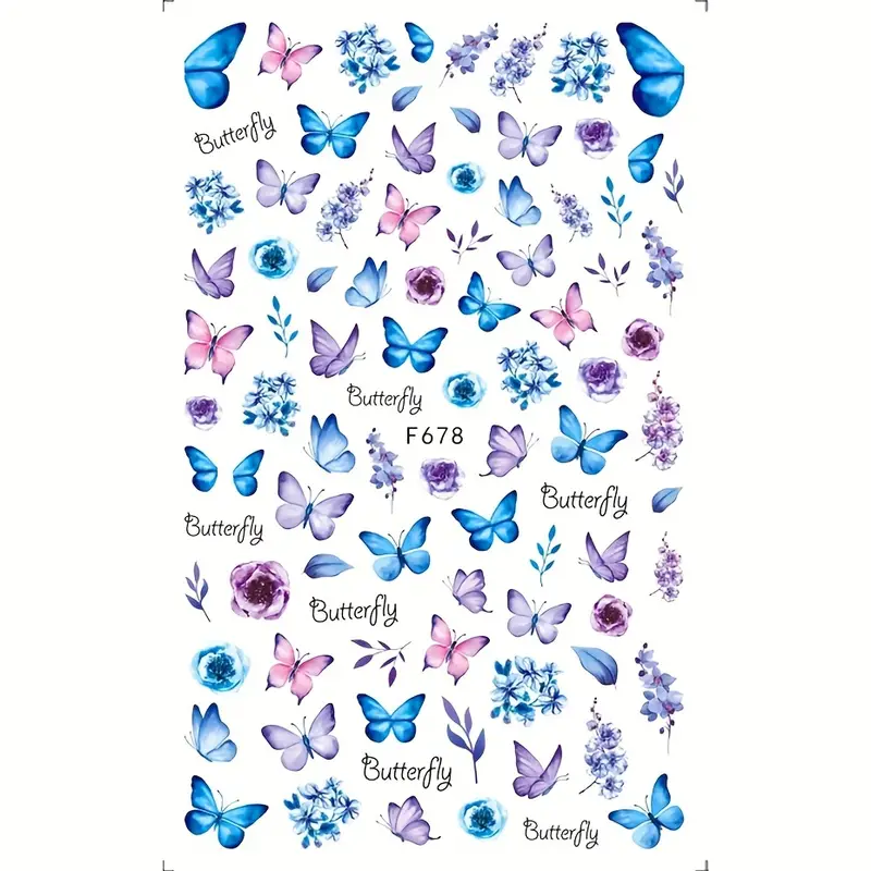 Nail Stickers - Butterfly No1