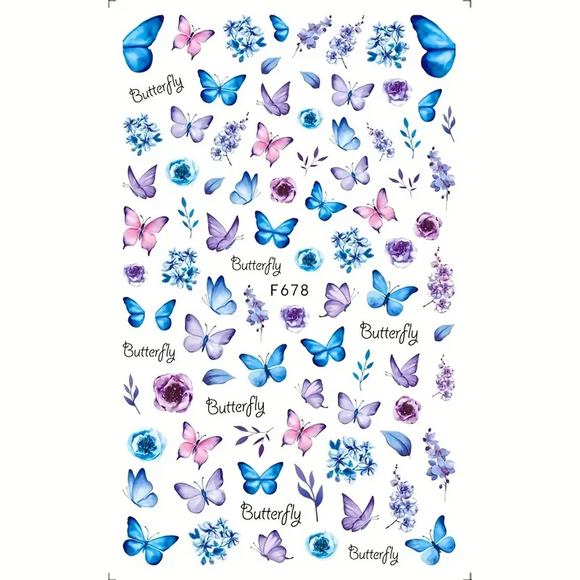 Nail Stickers - Butterfly No1