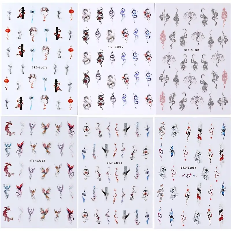 Nail Stickers - Dragons No1
