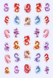 Nail Stickers - Dragons No3