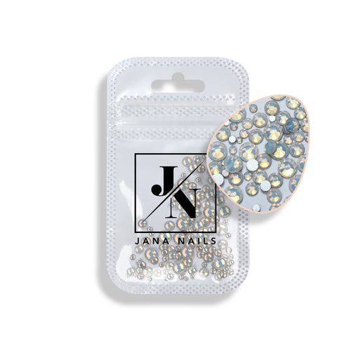 Opal White diamonds mix size 100 pcs