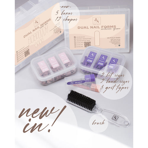 Dual nail form - Full Cover Slim Square 120 pcs