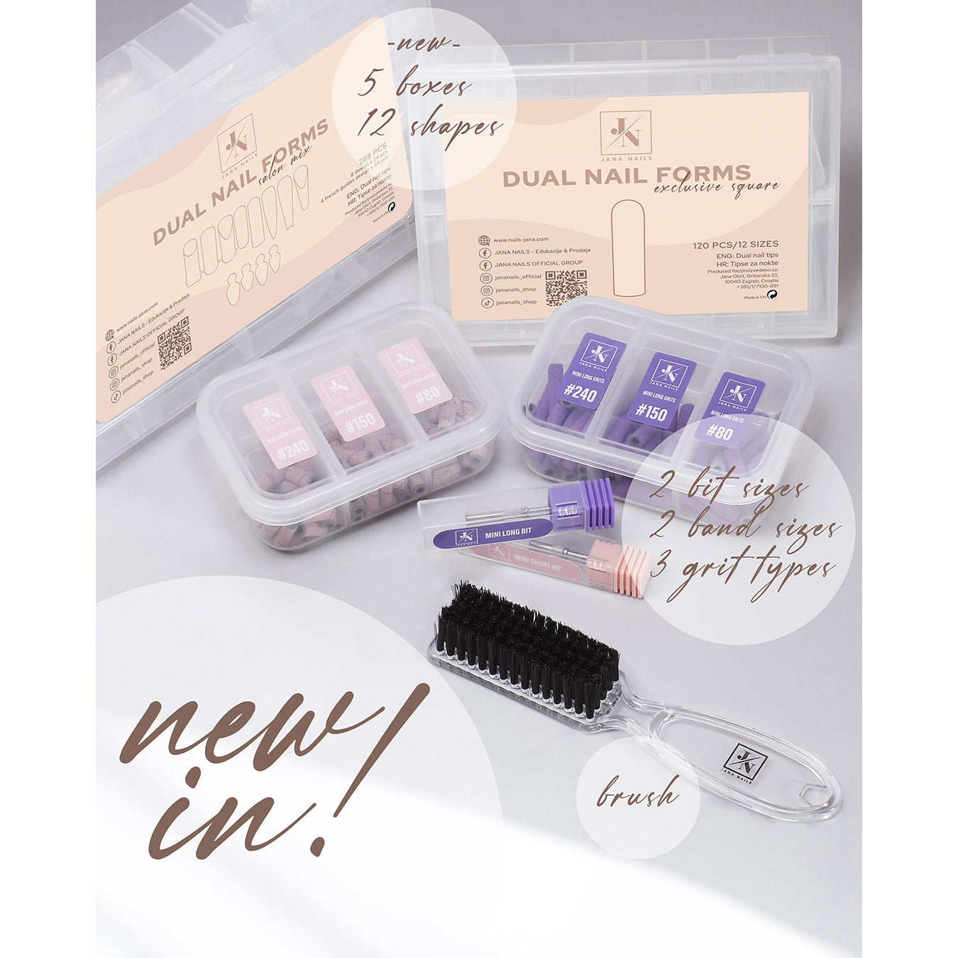 Dual nail form - Modern Almond XL 120 pcs