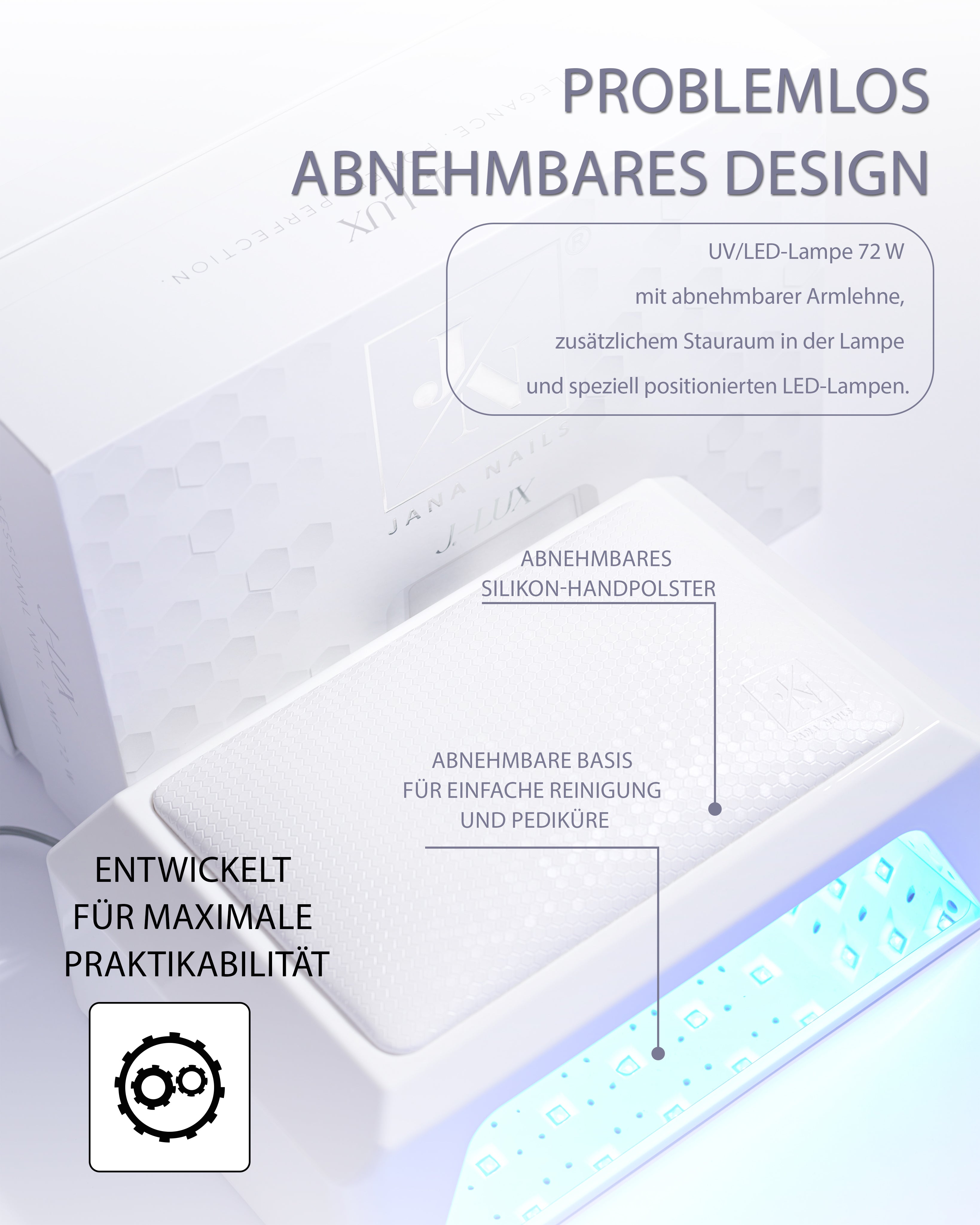 J.-LUX UV/LED lamp 72 W - 69 led pcs