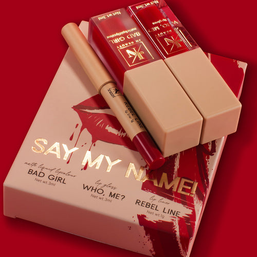 Say My Name! - mini make up red set