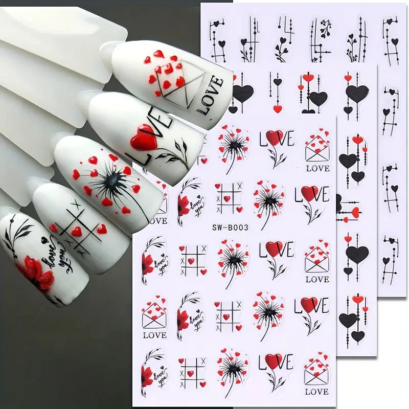 Nail Stickers - Valentine No5