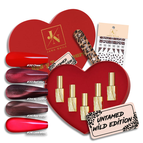 Jana Nails Untamed Wild Edition Box Set mit Gel Polish und Nailart Stickern