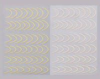 Nail Stickers - Swirl Lines No1 - Gold/Rose Gold