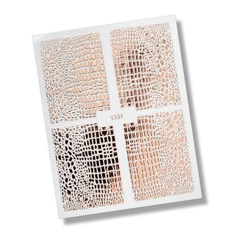 Nail Stickers - Animal Print No.1 Rose Gold