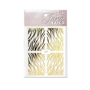 Nail Stickers - Animal Print No.3 Gold