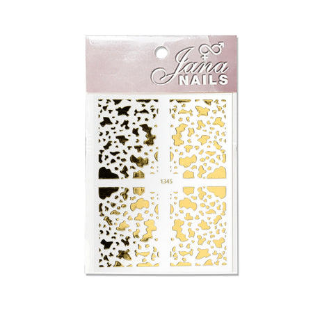 Nail Stickers - Animal Print No.5 Gold