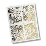 Nail Stickers - Animal Print No.4 Gold