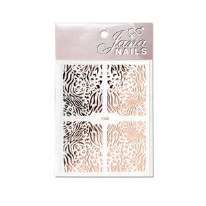 Nail Stickers - Animal Print No.4 Rose Gold