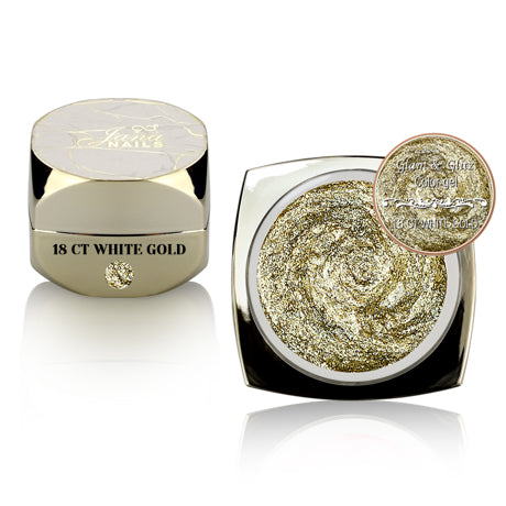 Glam & Glitz Color Gel 18 Ct „White Gold“ - 5ml