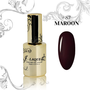 J-LAQUE #83 - " Maroon" - 10ml