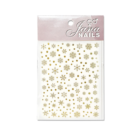 Nail Stickers - Snowflakes - Gold