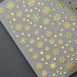 Nail Stickers - Snowflakes - Gold