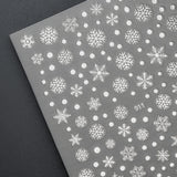 Nail Stickers - Snowflakes - Silver