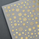 Nail Stickers - Wintermix- Gold