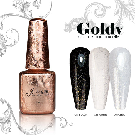 Goldy Glitter Top Coat - 5ml