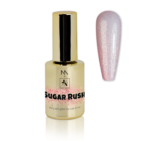 Sugar Rush Pinky Shimmer Top Coat- 10ml