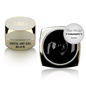 Art Thick Gel Black - Non Sticky - 5ml