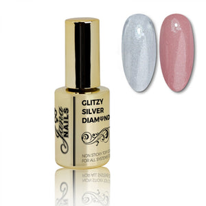 "Glitzy Silver Diamond" Top Coat